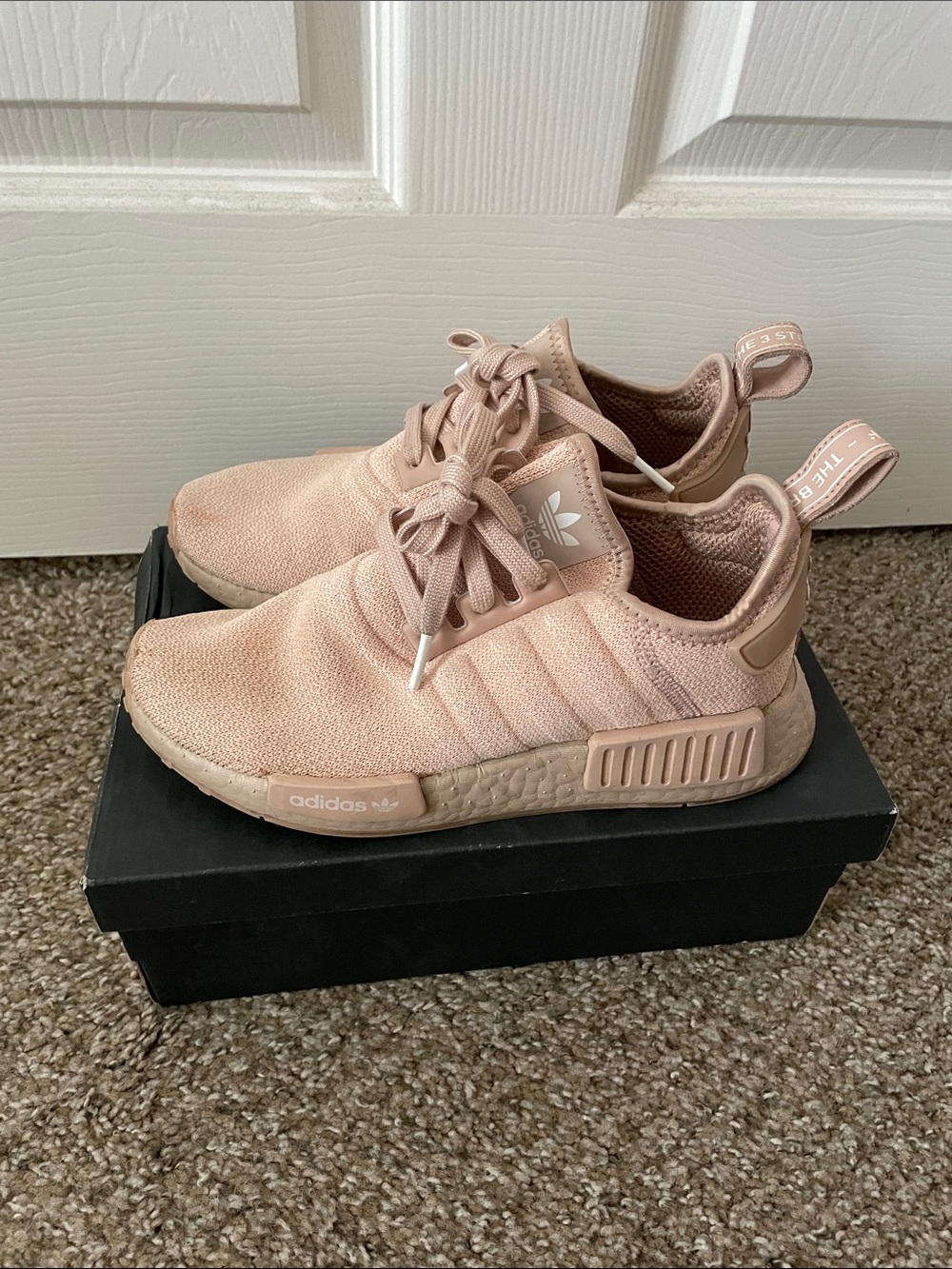 Adidas Women NMD R1 Sneakers in Blush Pink